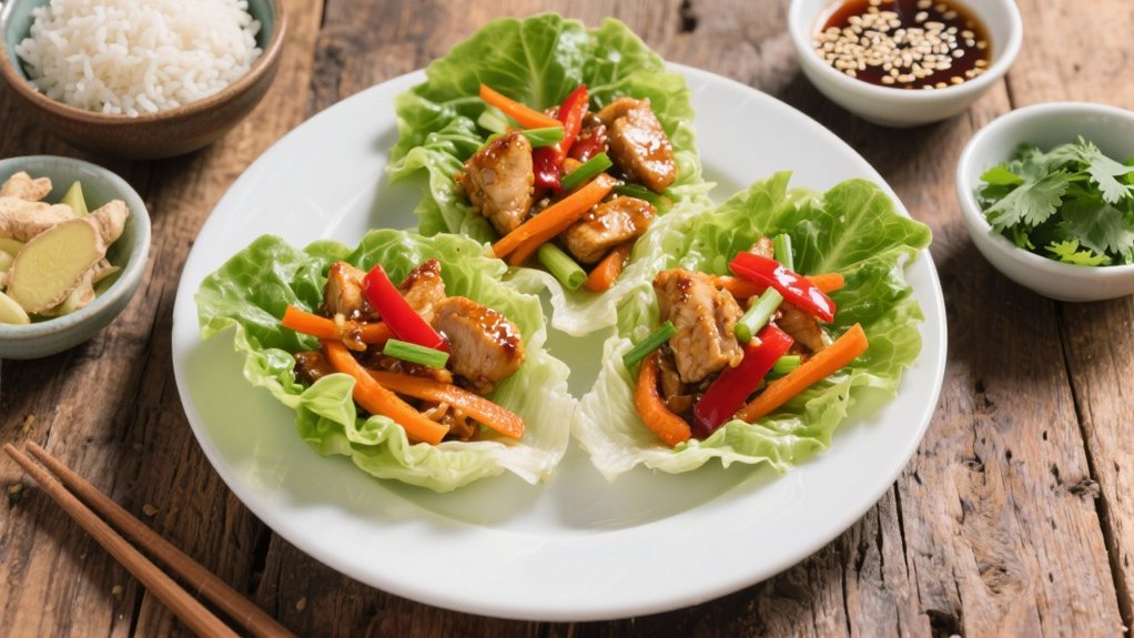 interactive asian lettuce wraps