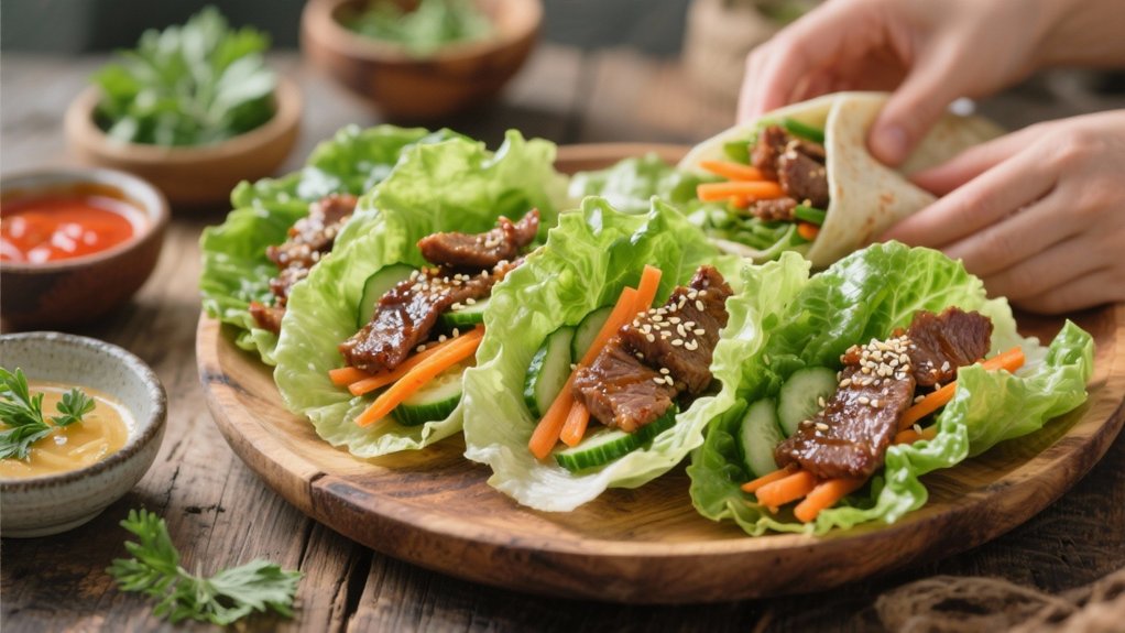 interactive lettuce wrap experience
