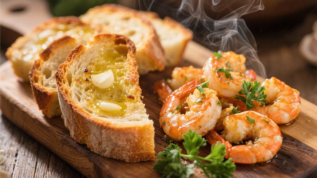 irresistible crusty garlic bread