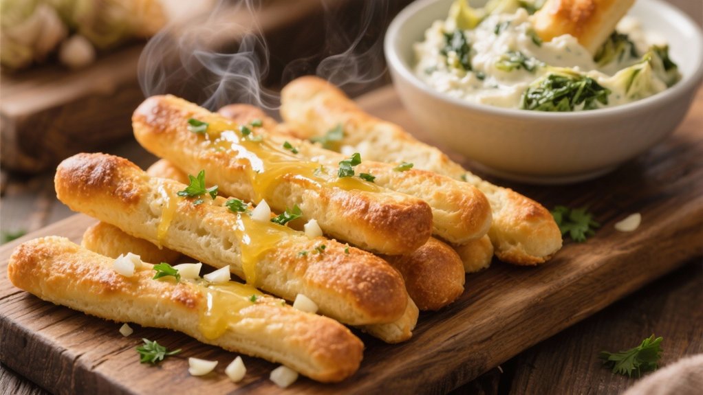 irresistible garlic breadsticks delight
