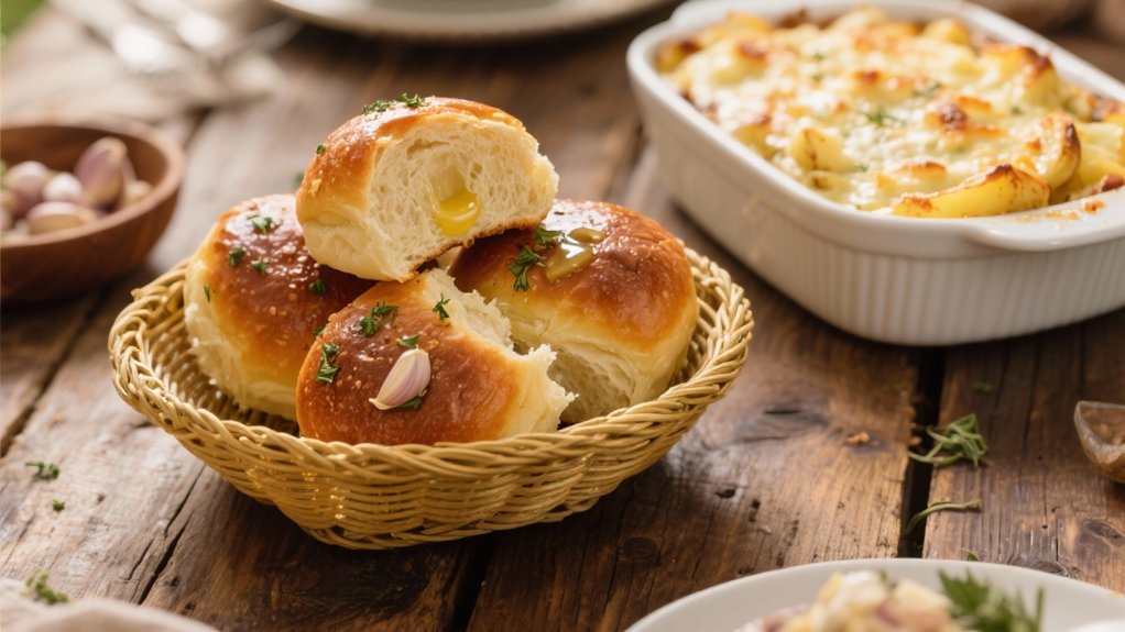 irresistible garlic dinner rolls