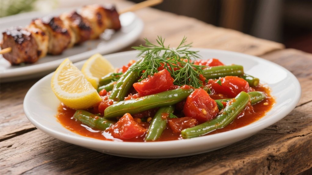 irresistible greek green beans