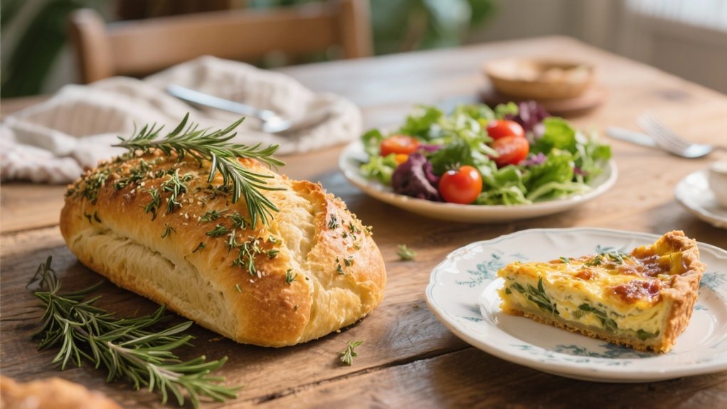 irresistible herb crusted bread pairing