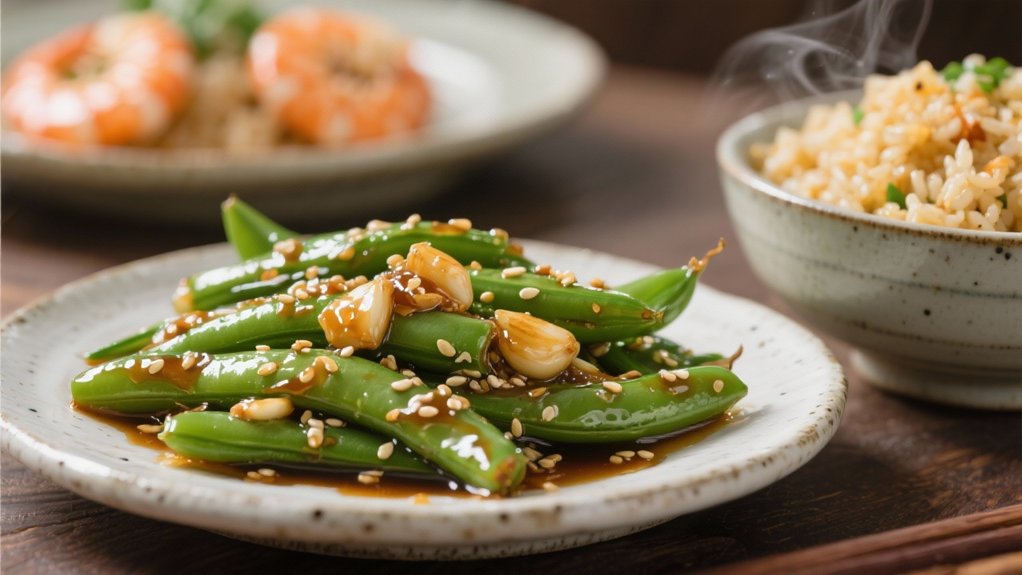 irresistible honey garlic beans