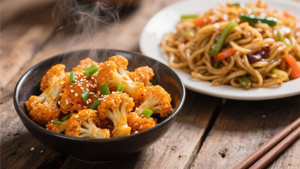 irresistible sweet spicy cauliflower