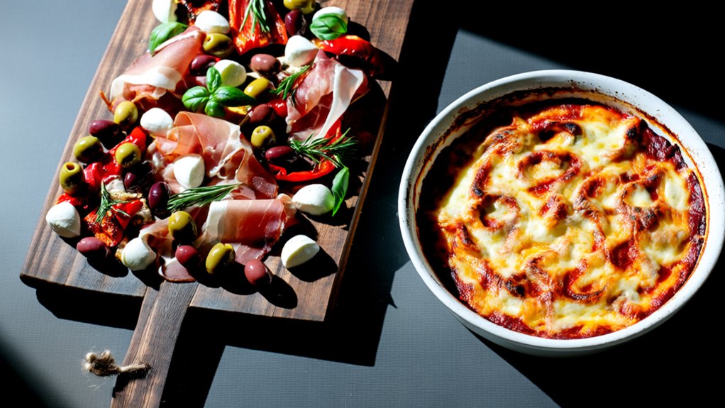 italian appetizer presentation idea