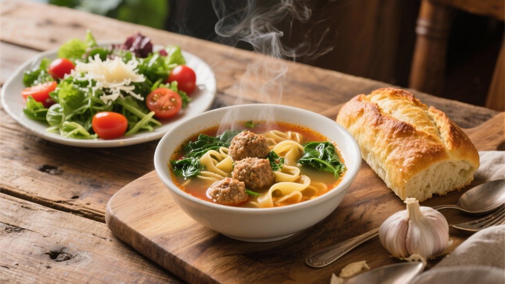 italian soup complements ziti