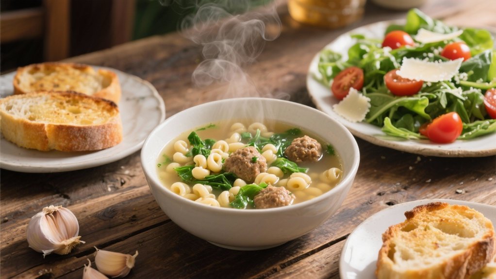italian soup enhances dinner