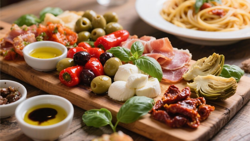 italian style appetizer display