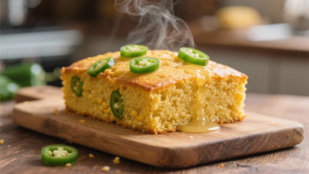 jalape o cornbread complements steak