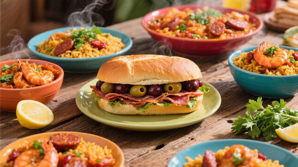 jambalaya pairs with muffaletta