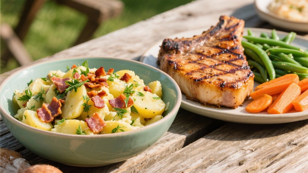 juicy pork with potatoes