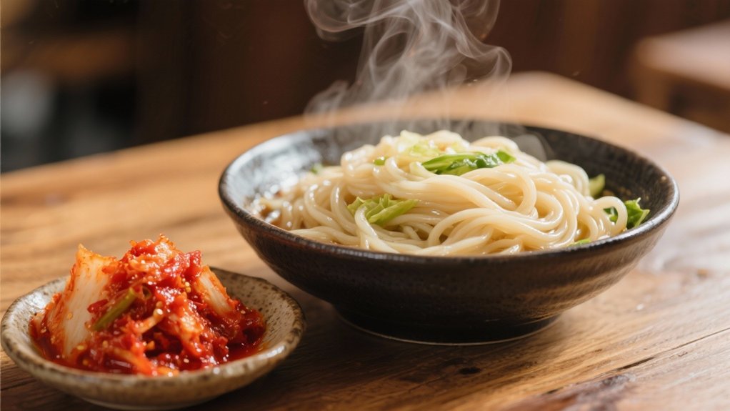 kimchi enhances noodles remarkably