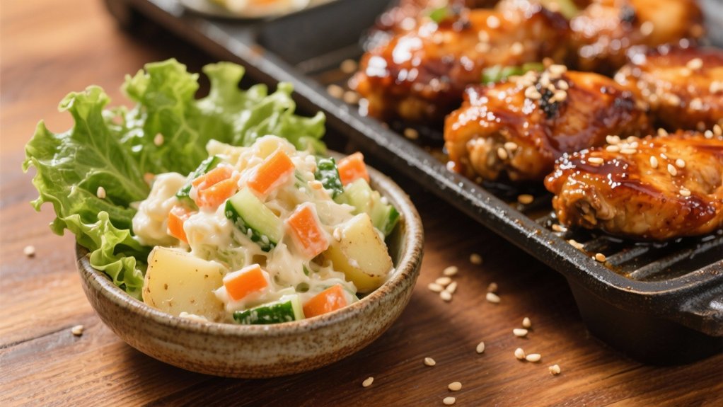 korean inspired creamy potato salad