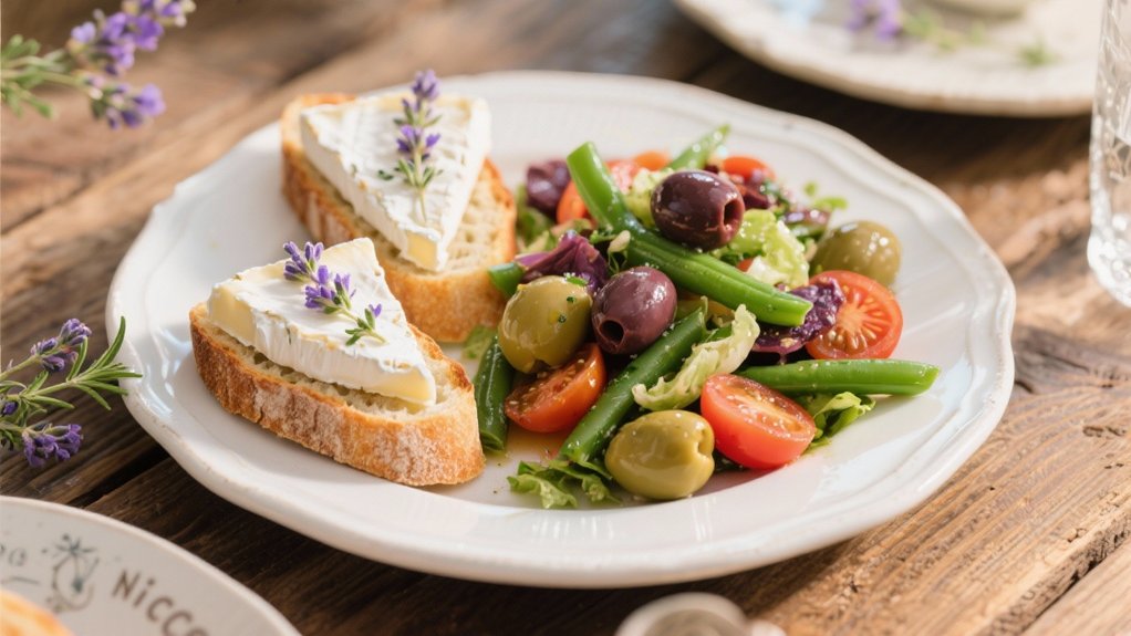 lavender honey goat cheese tartines
