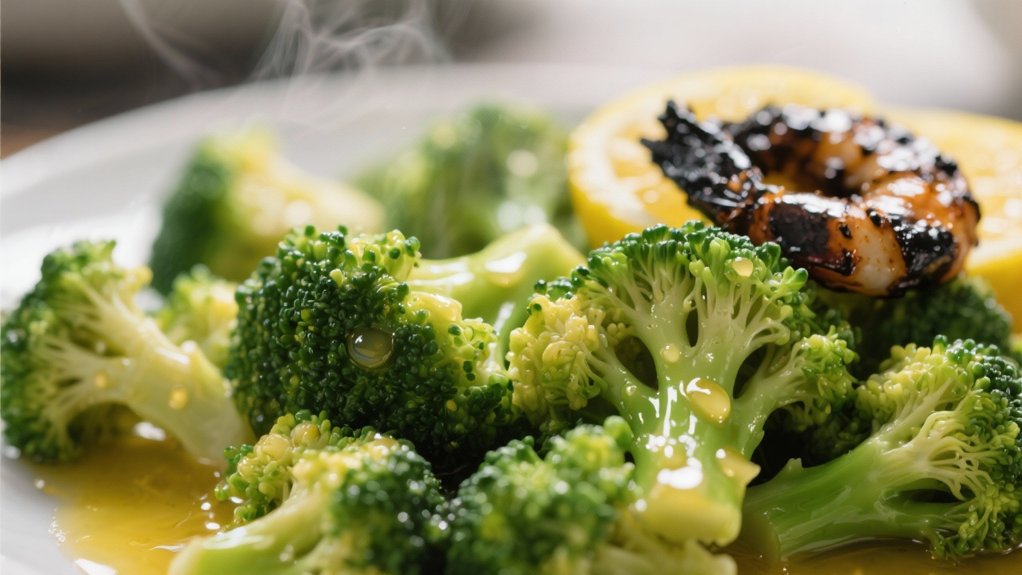 lemon butter enhances broccoli