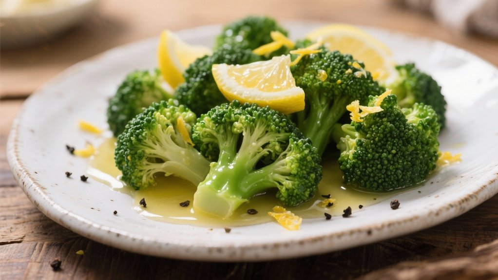 lemon butter steamed broccoli