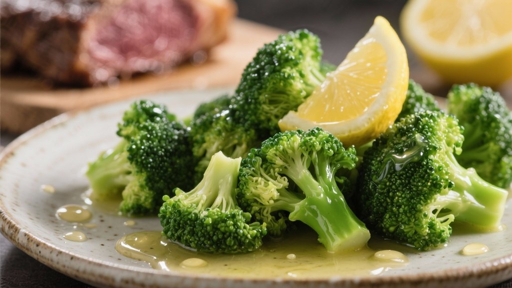 lemon butter steamed broccoli