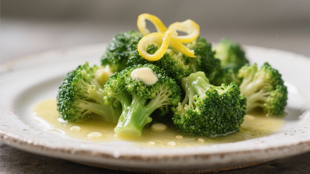 lemon butter steamed broccoli