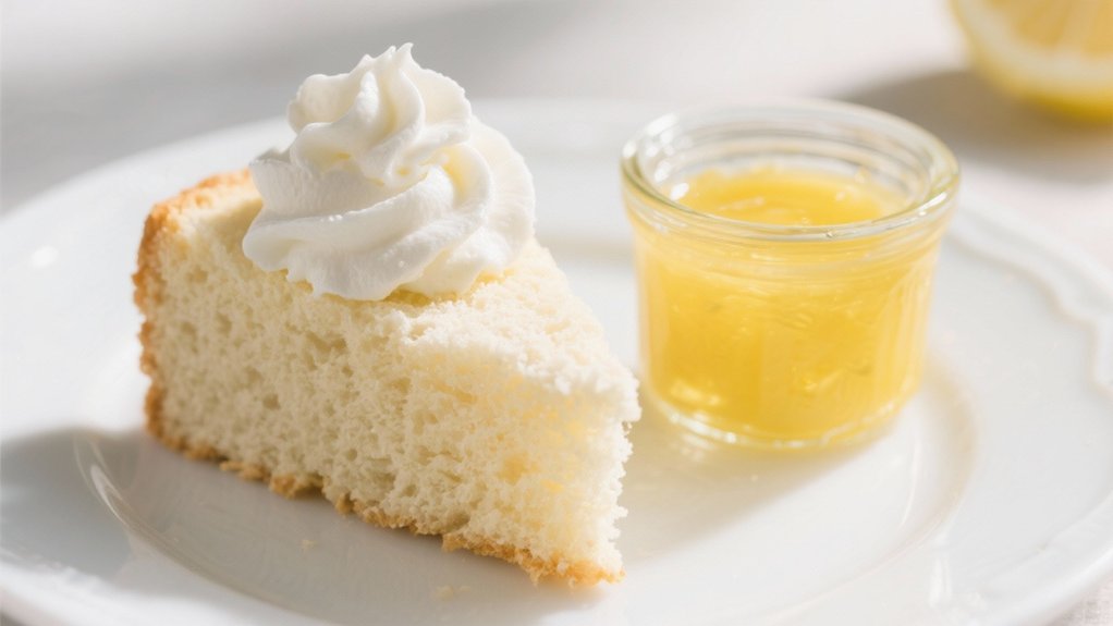 lemon curd and whipped cream