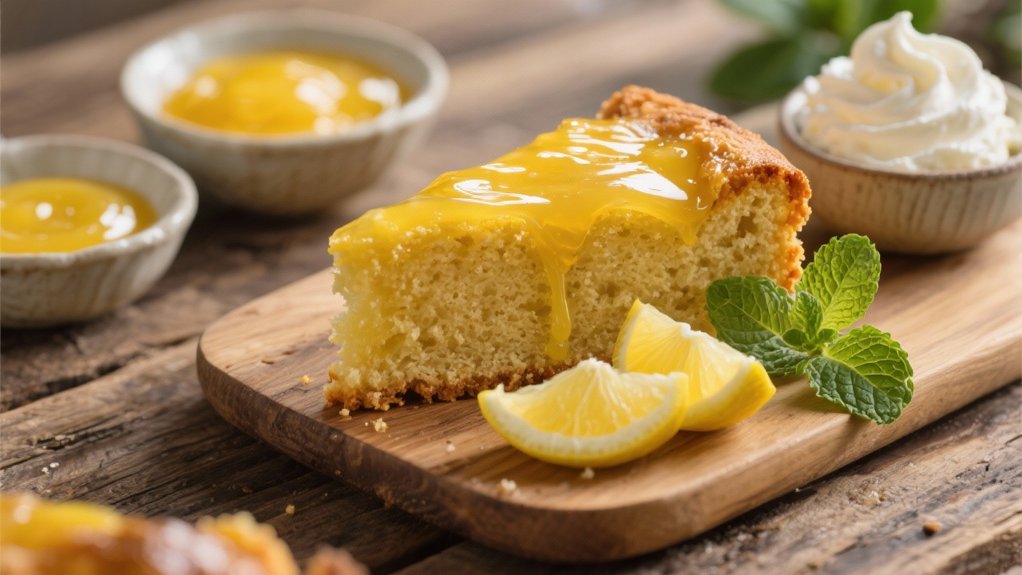 lemon curd brightens cake