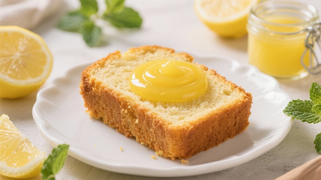 lemon curd enhances pound cake