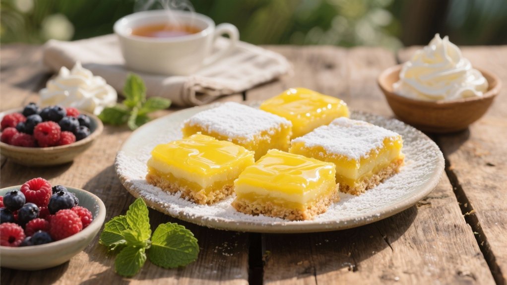 lemon curd on bars