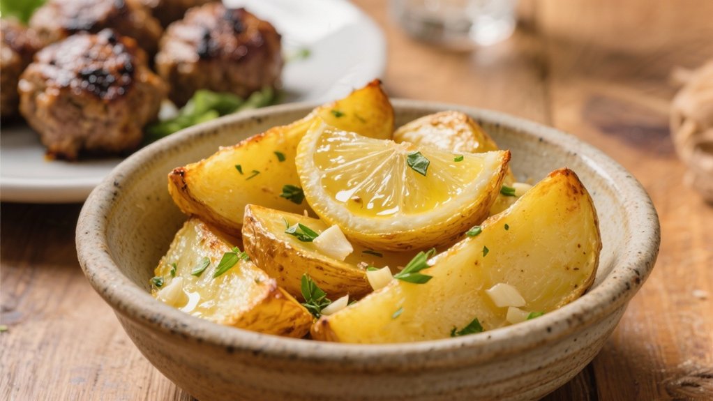 lemon garlic roasted potatoes