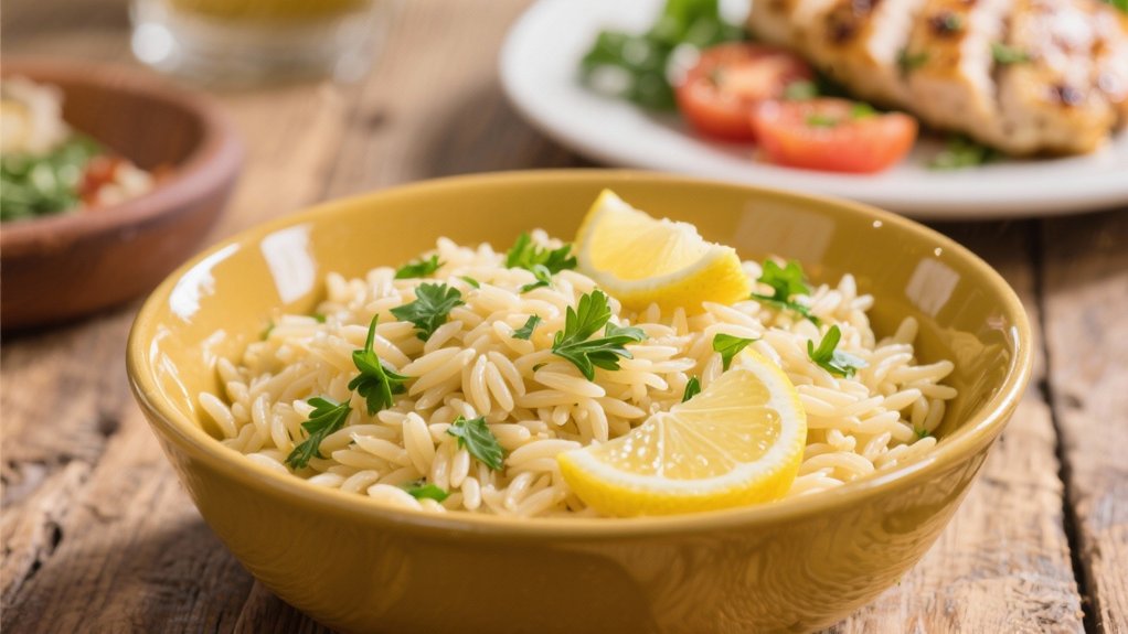 lemon herb orzo pasta