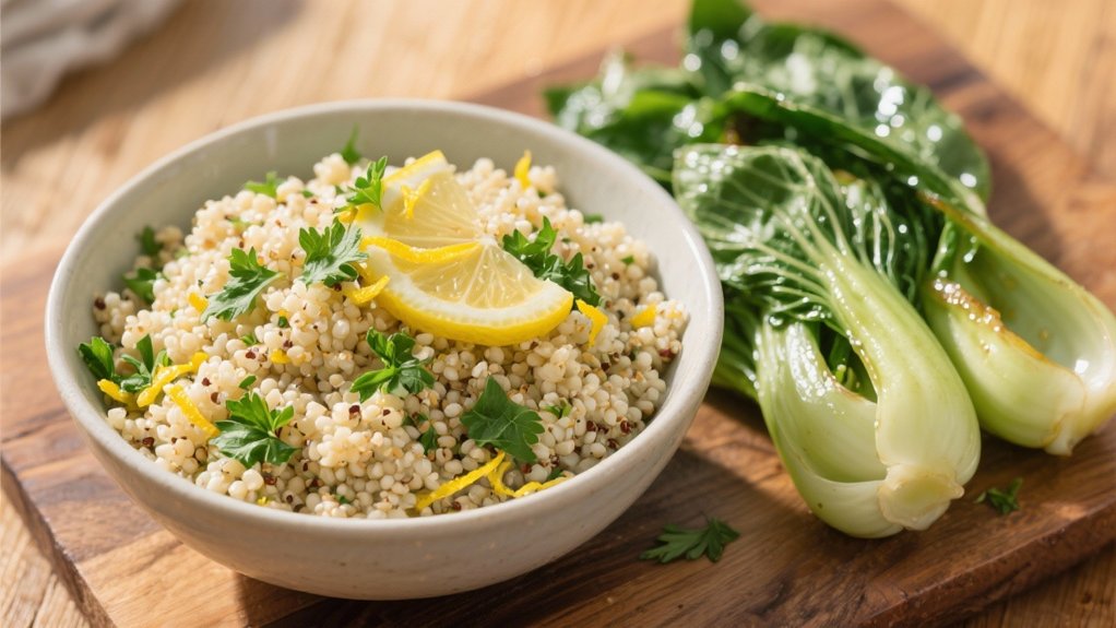 lemon herb quinoa delight