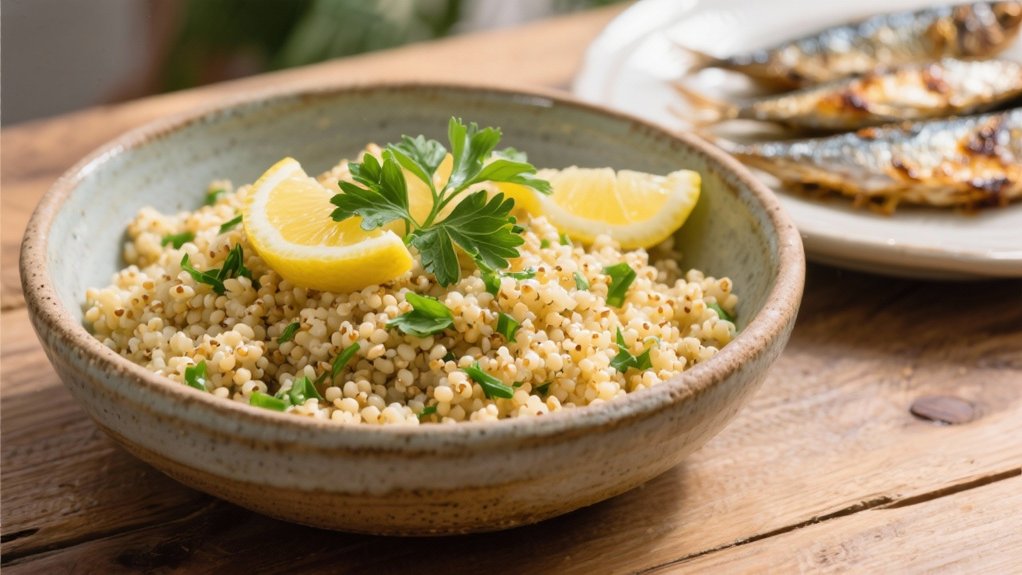 lemon herb quinoa pilaf recipe