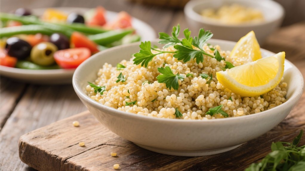 lemon herb quinoa salad