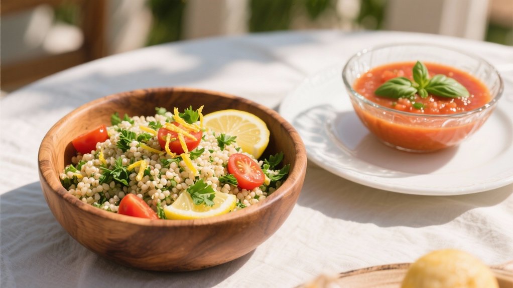 lemon herb quinoa salad