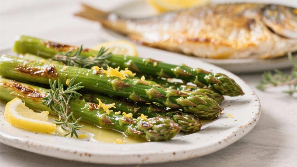 lemon herb roasted asparagus