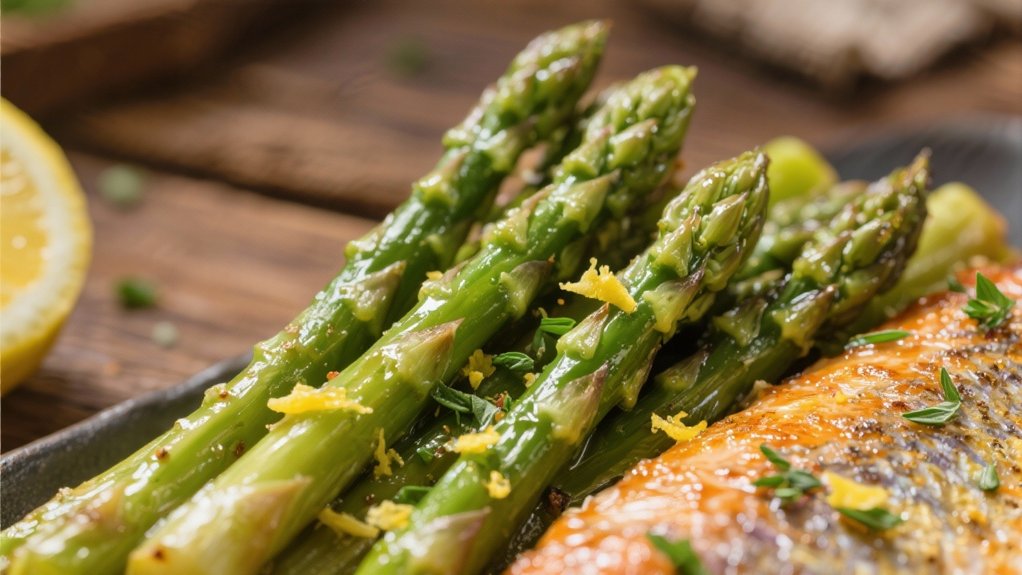 lemon herb roasted asparagus