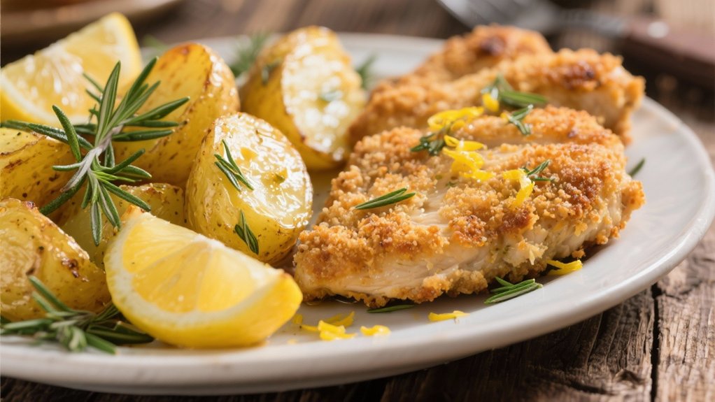 lemon herb roasted potatoes