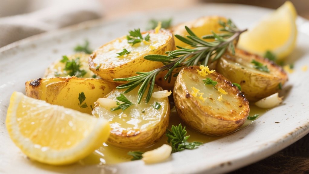 lemon herb roasted potatoes