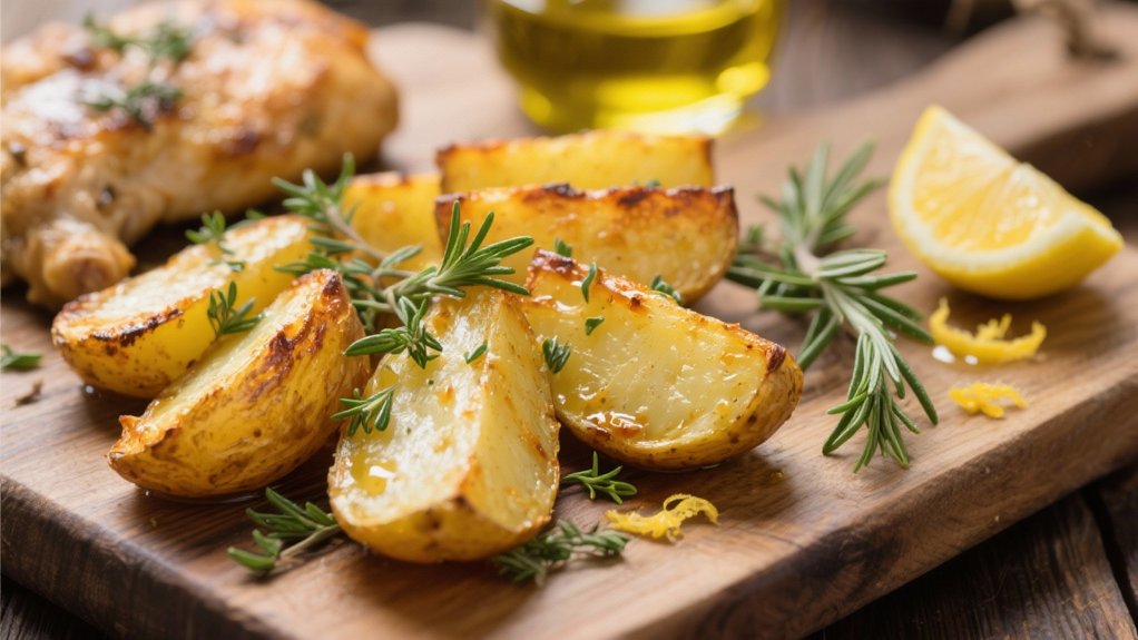 lemon herb roasted potatoes