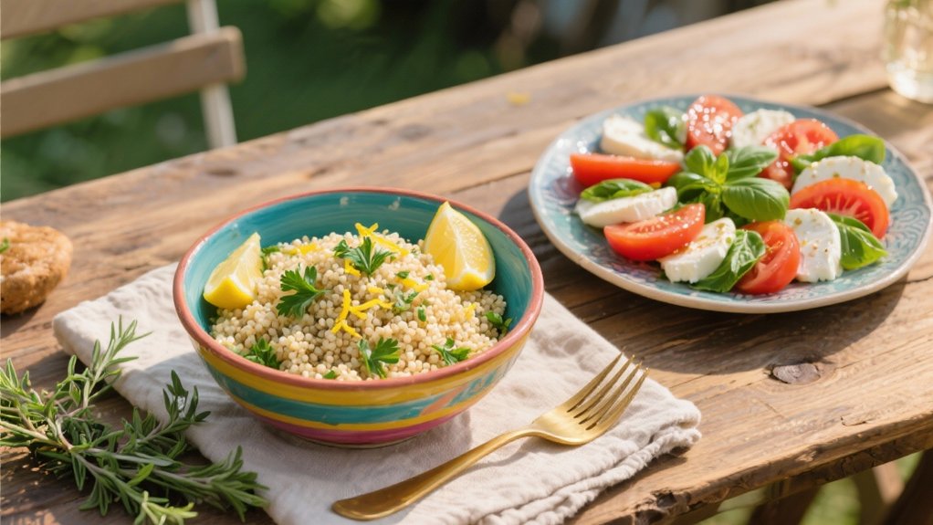 lemon infused herb quinoa recipe