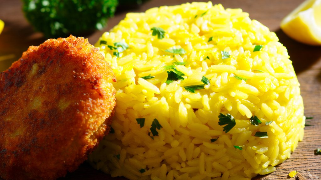 lemon infused rice side dish