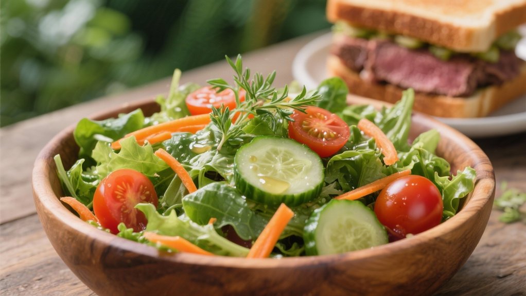 light refreshing garden salad