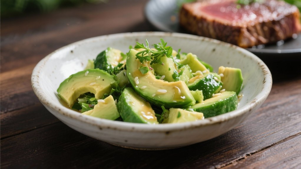 light tangy cucumber salad