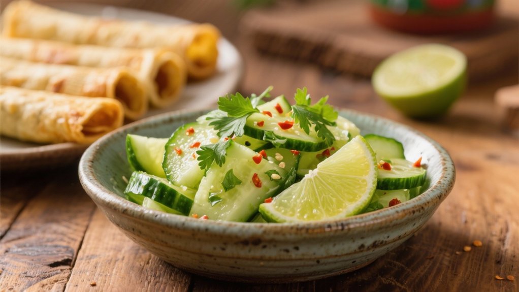 lime marinated cucumber salad