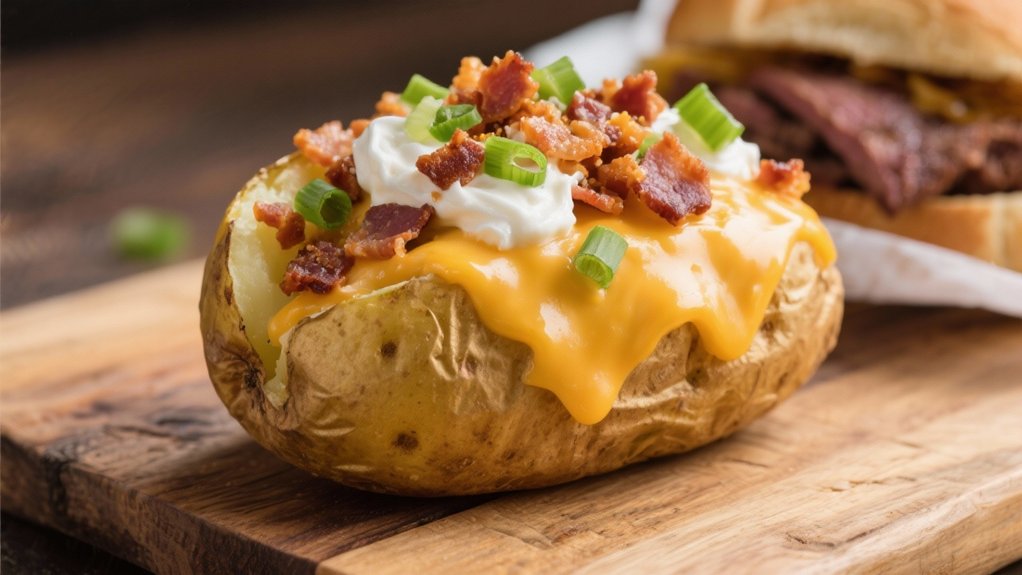 loaded potato toppings galore