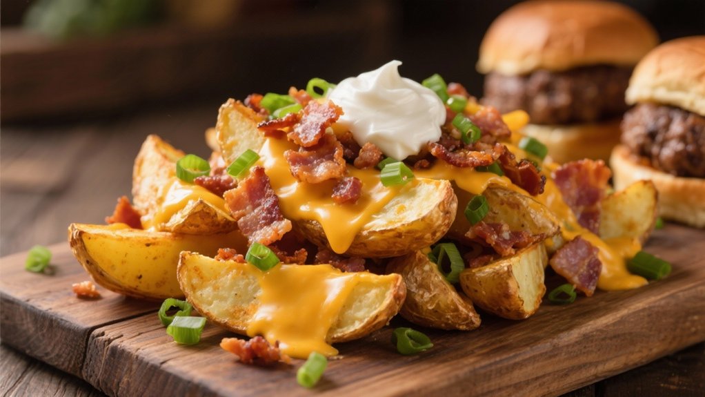 loaded potato wedges delight