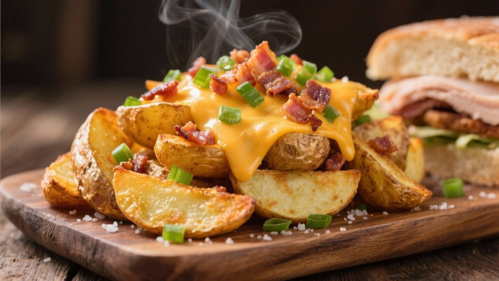 loaded potato wedges delight