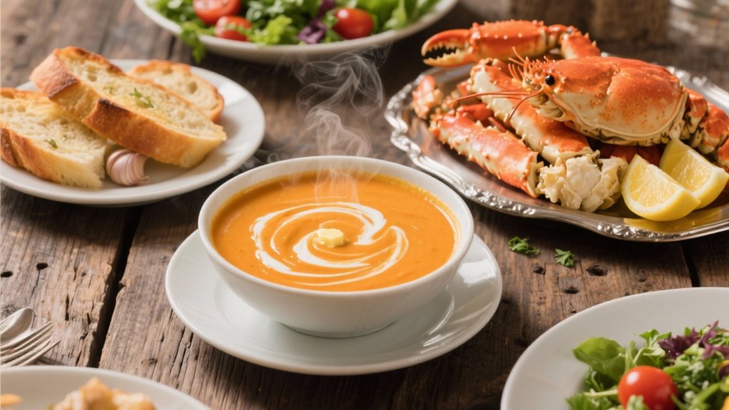 lobster bisque enhances crab