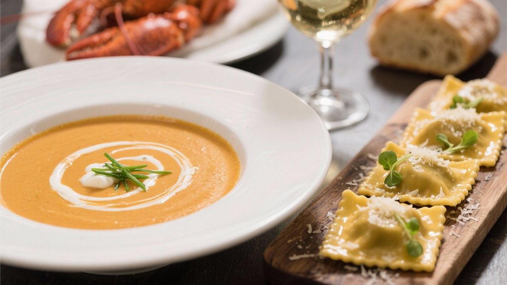lobster ravioli bisque pairing
