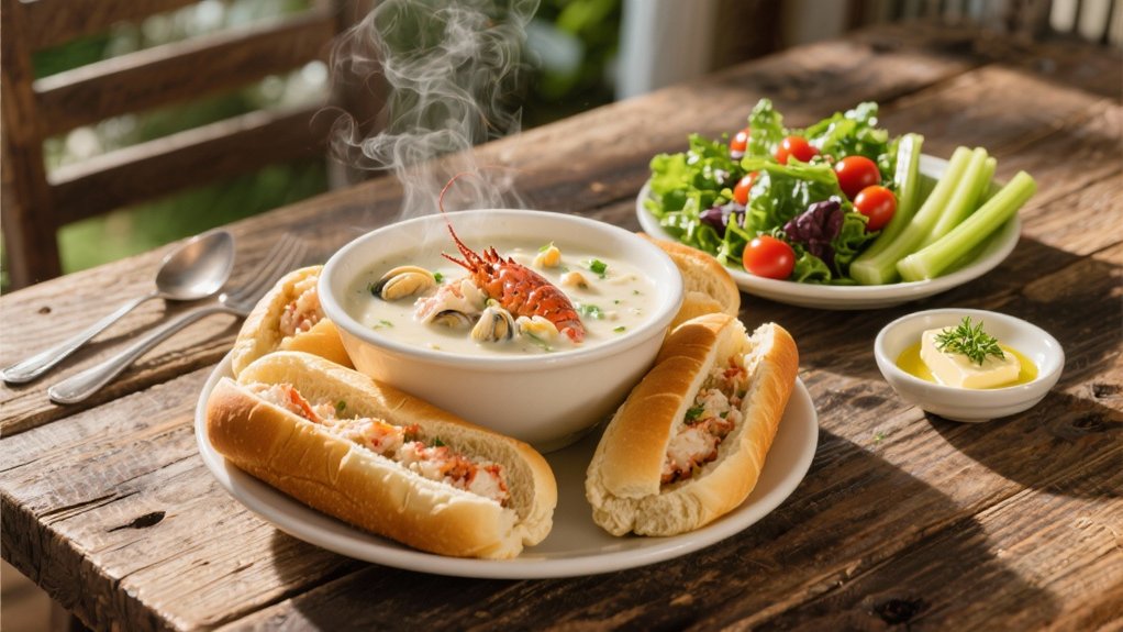 lobster roll and chowder