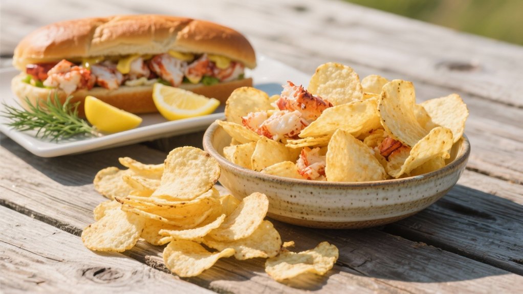 lobster rolls and chips